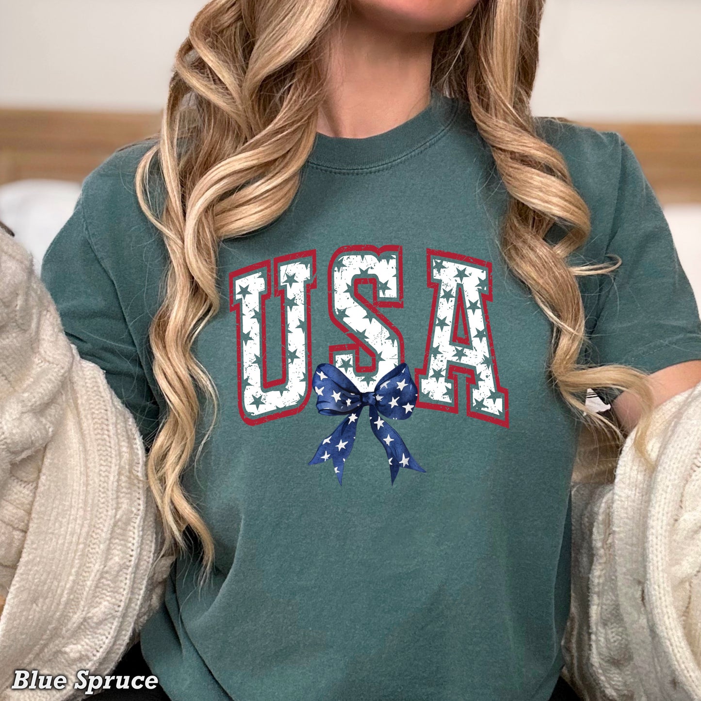 USA Patriotic Comfort Color Graphic Tee