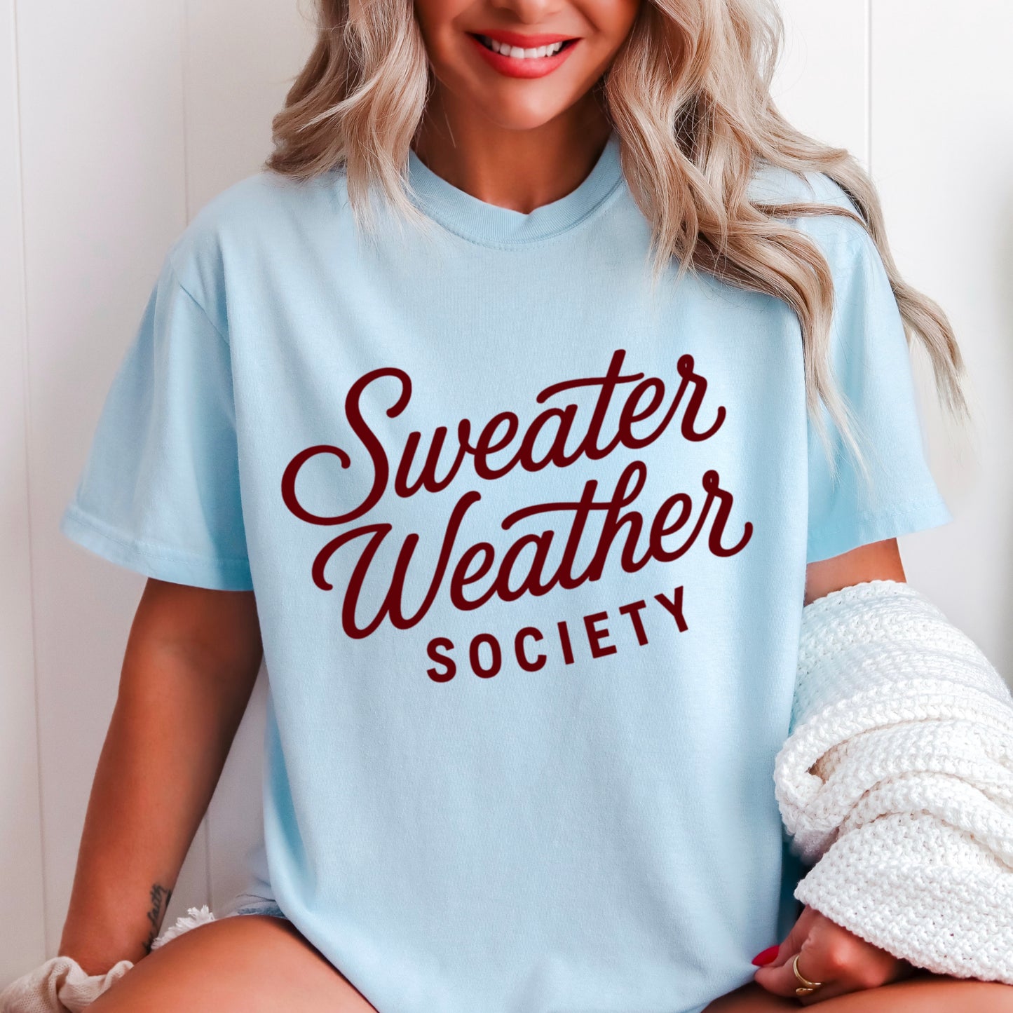 Sweater Weather Society Comfort Color Graphic Tee