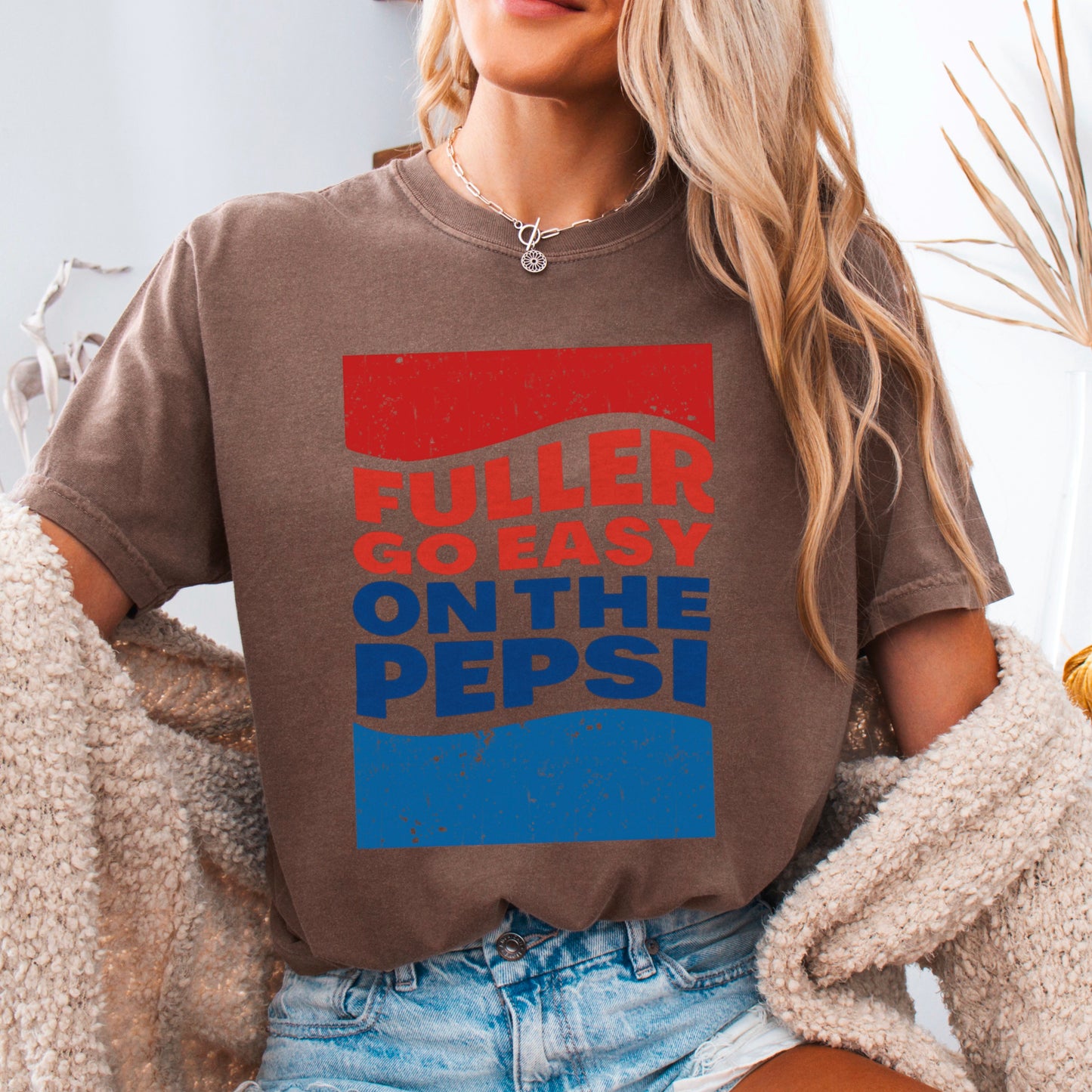 Fuller Go Easy On The Pepsi Comfort Color Graphic Tee