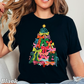 Bow Christmas Tree Comfort Color Graphic Tee