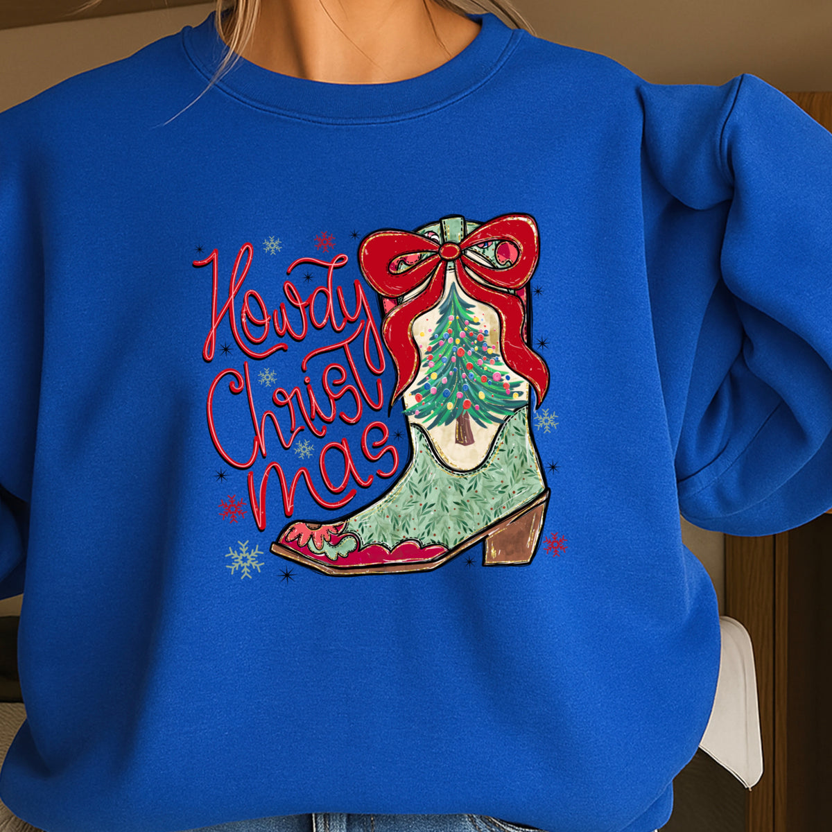 Howdy Christmas Crewneck Sweatshirt