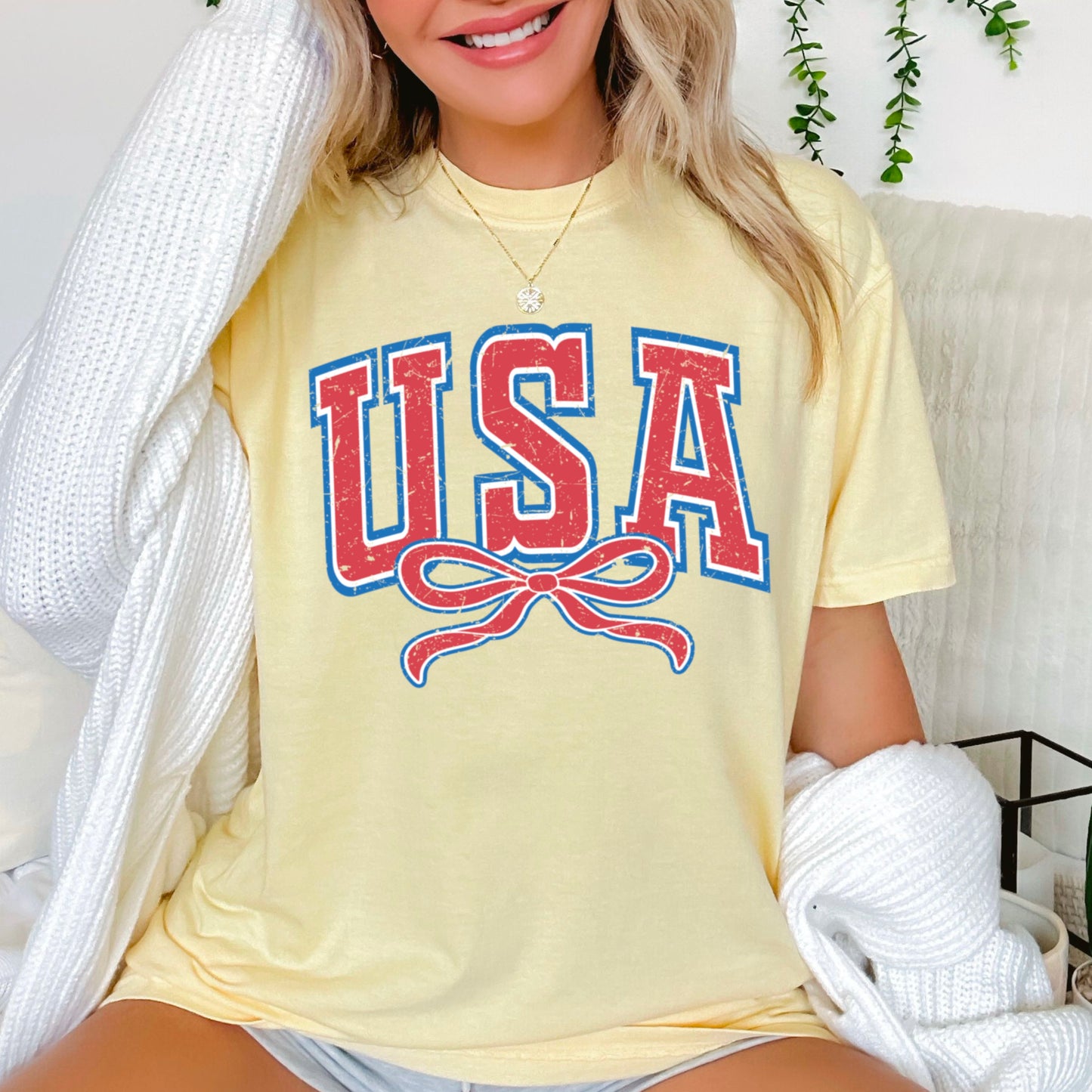 USA Coquette Comfort Color Graphic Tee