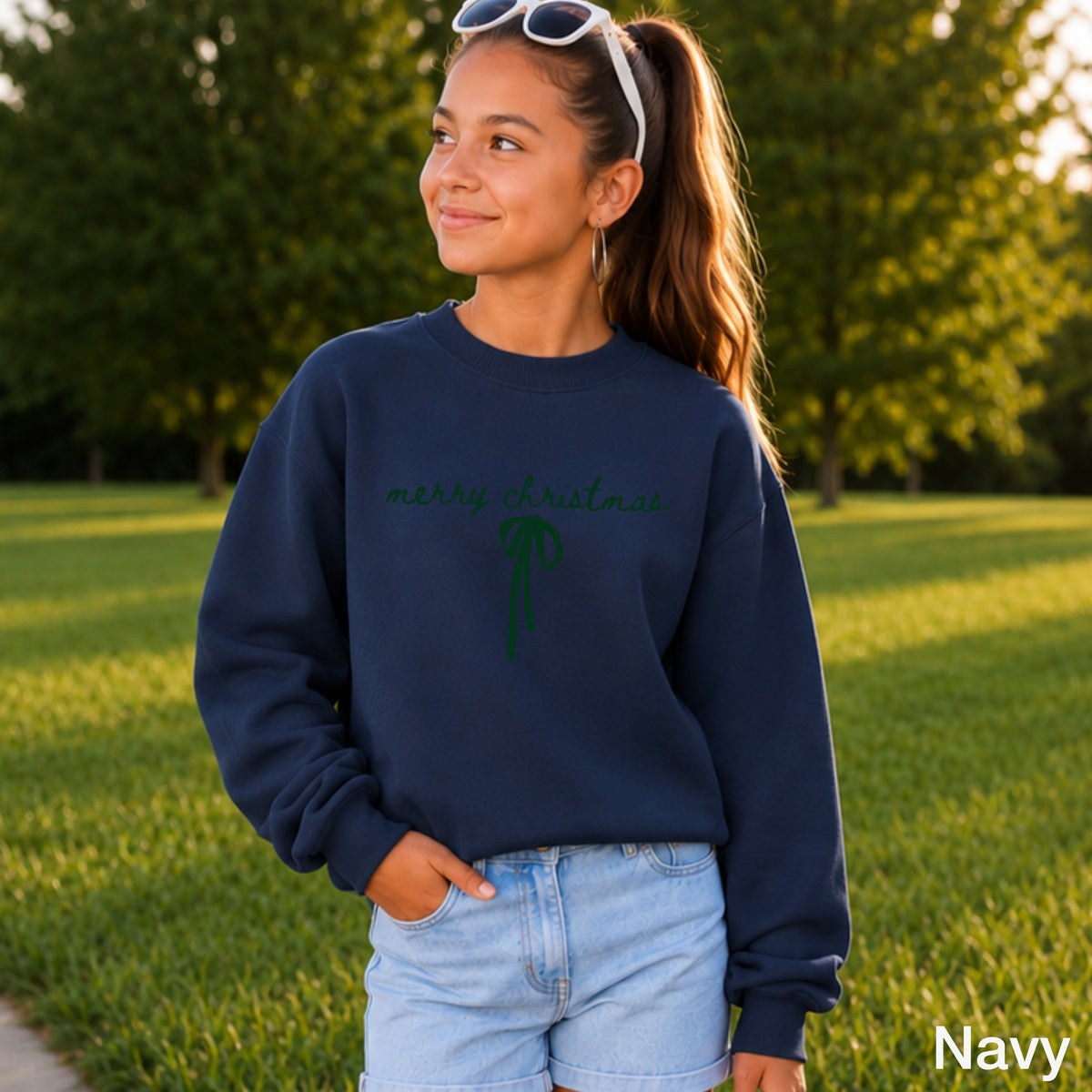 Merry Christmas Youth Crewneck Sweatshirt