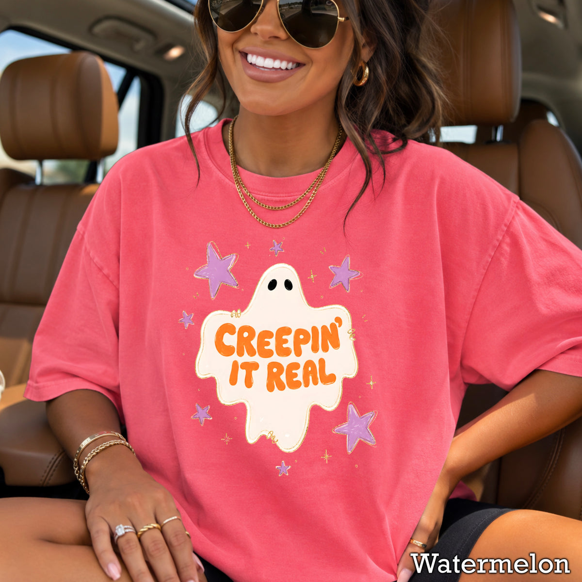 Creepin It Real Comfort Color Graphic Tee