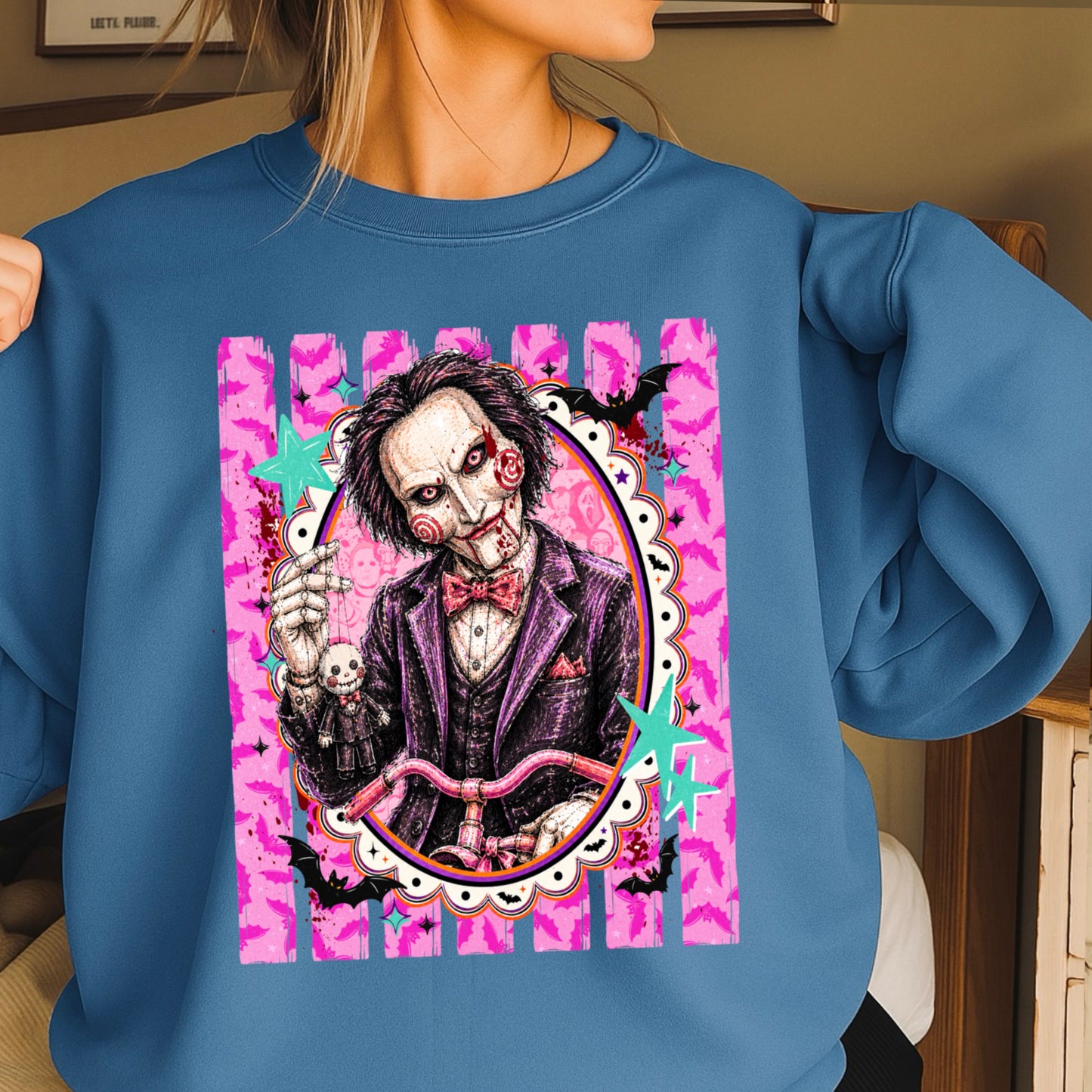 Horror Film Character Crewneck Sweatshirt