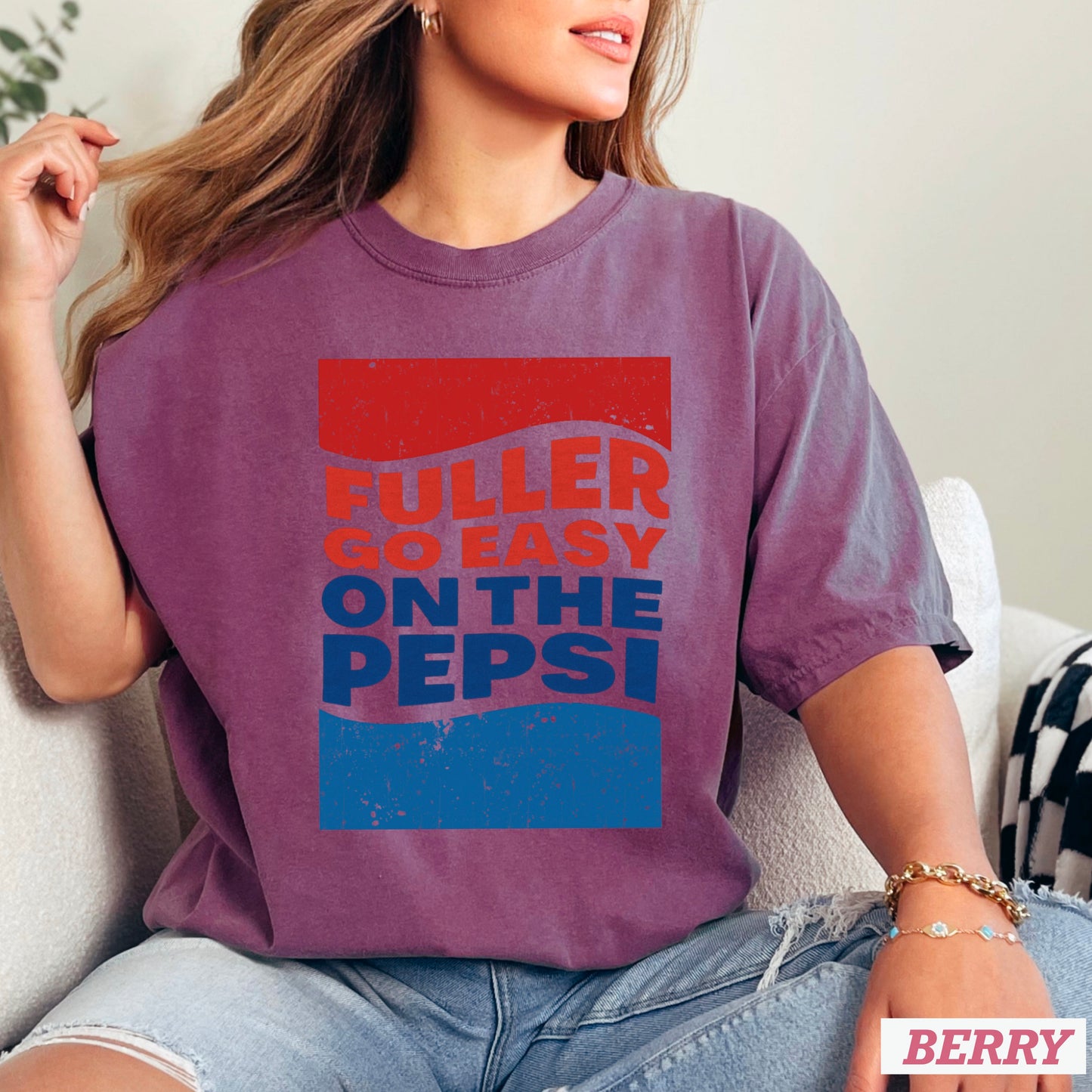 Fuller Go Easy On The Pepsi Comfort Color Graphic Tee