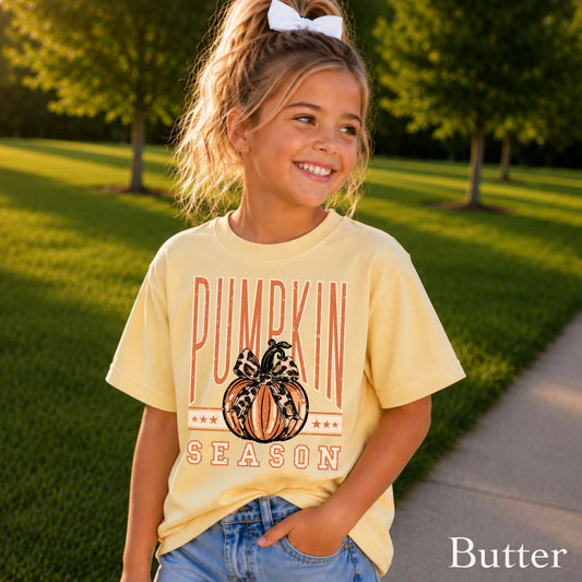 Pumpkin Season Youth Comfort Color T-Shirt