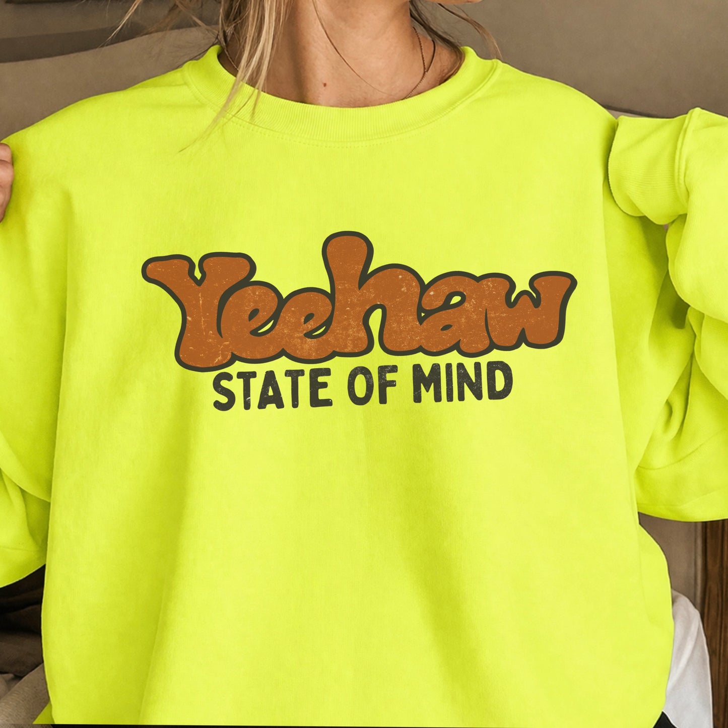 Yeehaw State Of Mind Crewneck Sweatshirt