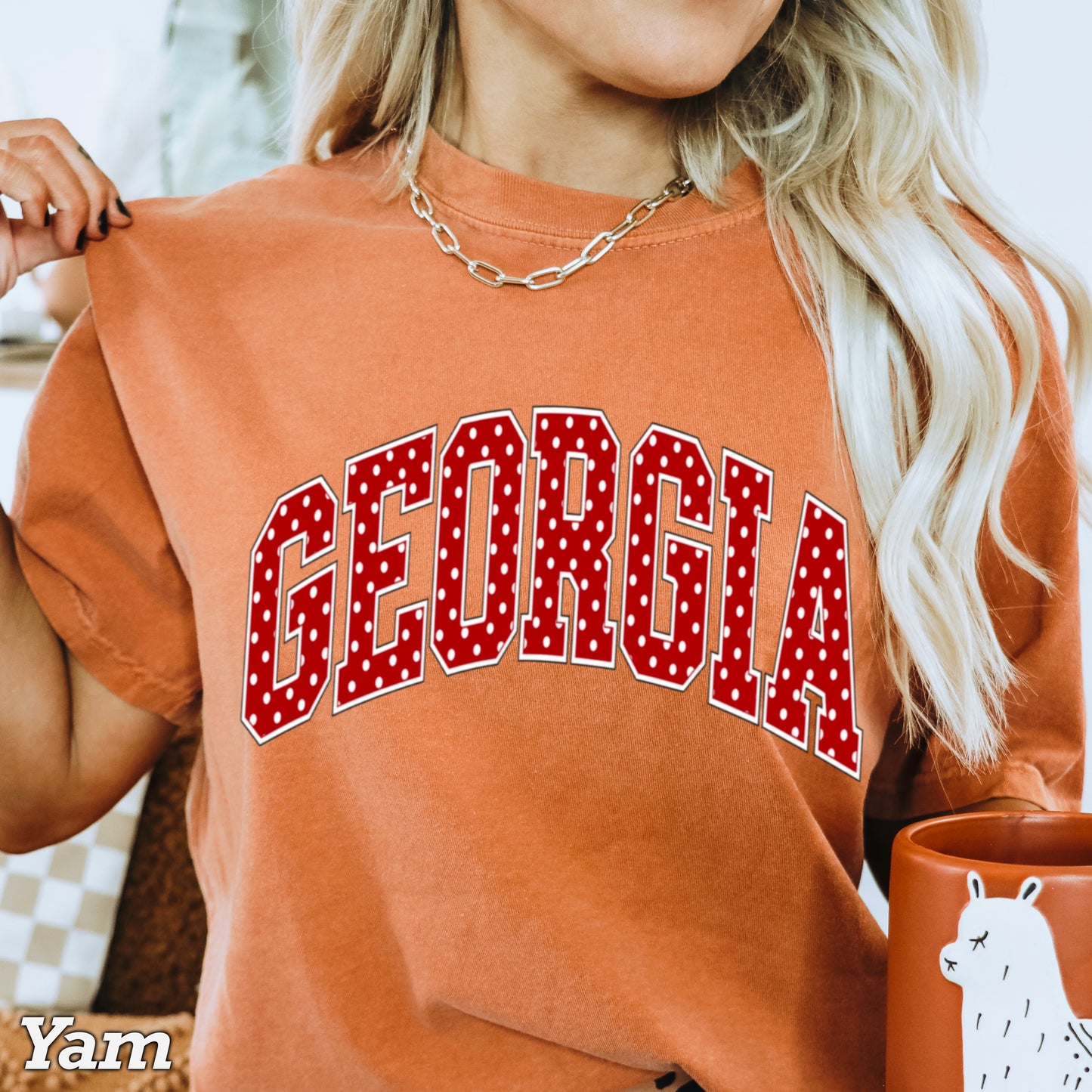 Georgia Polka Dot Comfort Color Graphic Tee