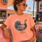 Faux Rhinestone Turkey Comfort Color Graphic Tee