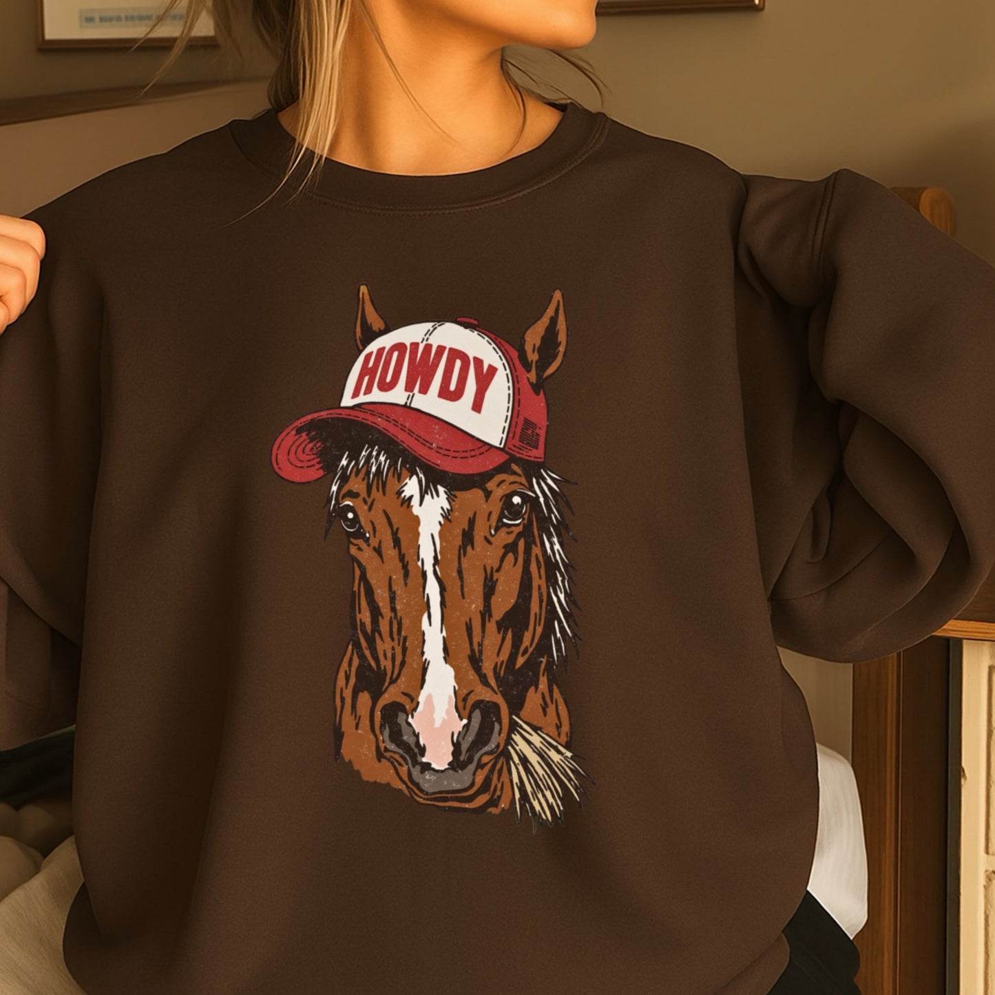 Howdy Horse Crewneck Sweatshirt