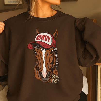 Howdy Horse Crewneck Sweatshirt