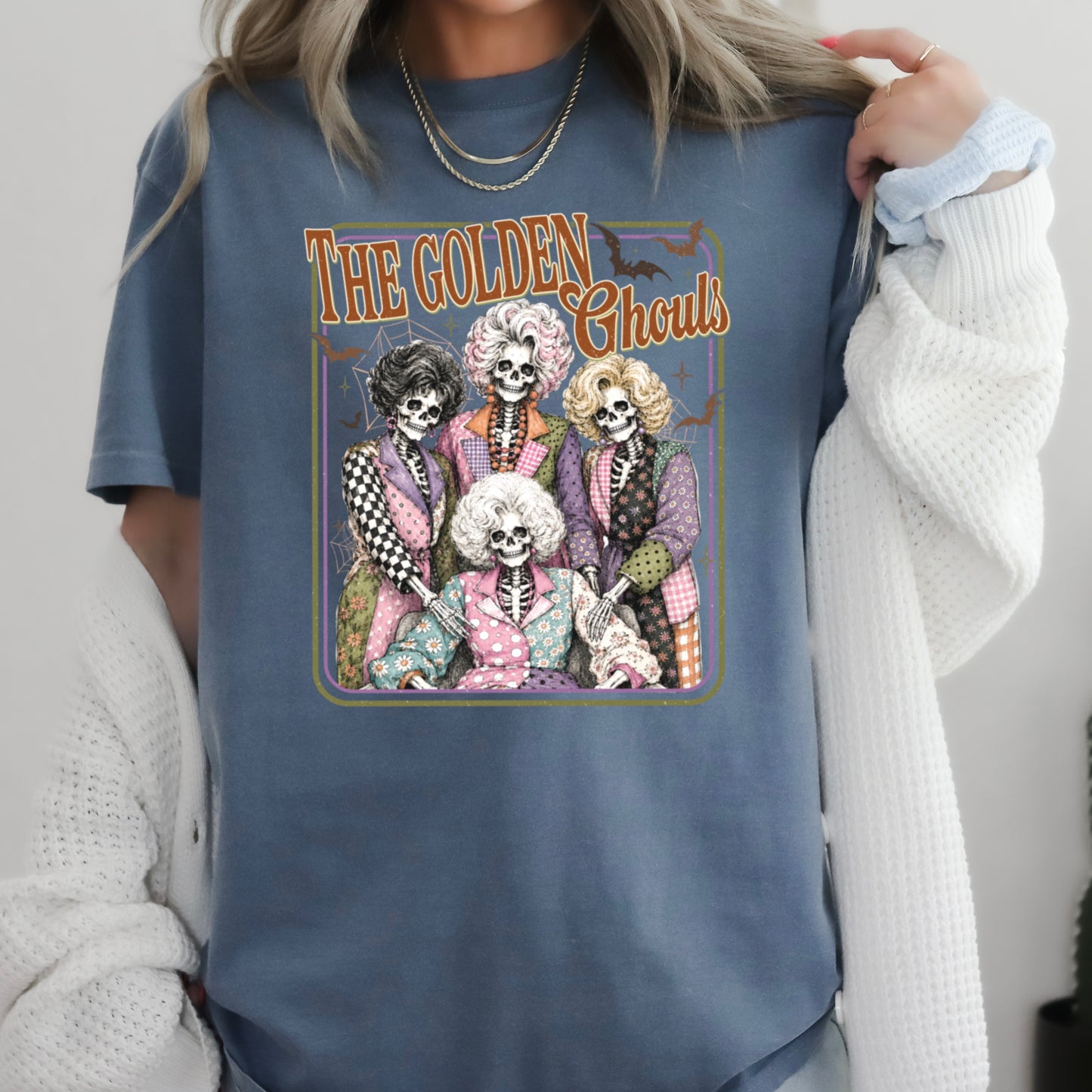 The Golden Ghouls Comfort Color Graphic Tee