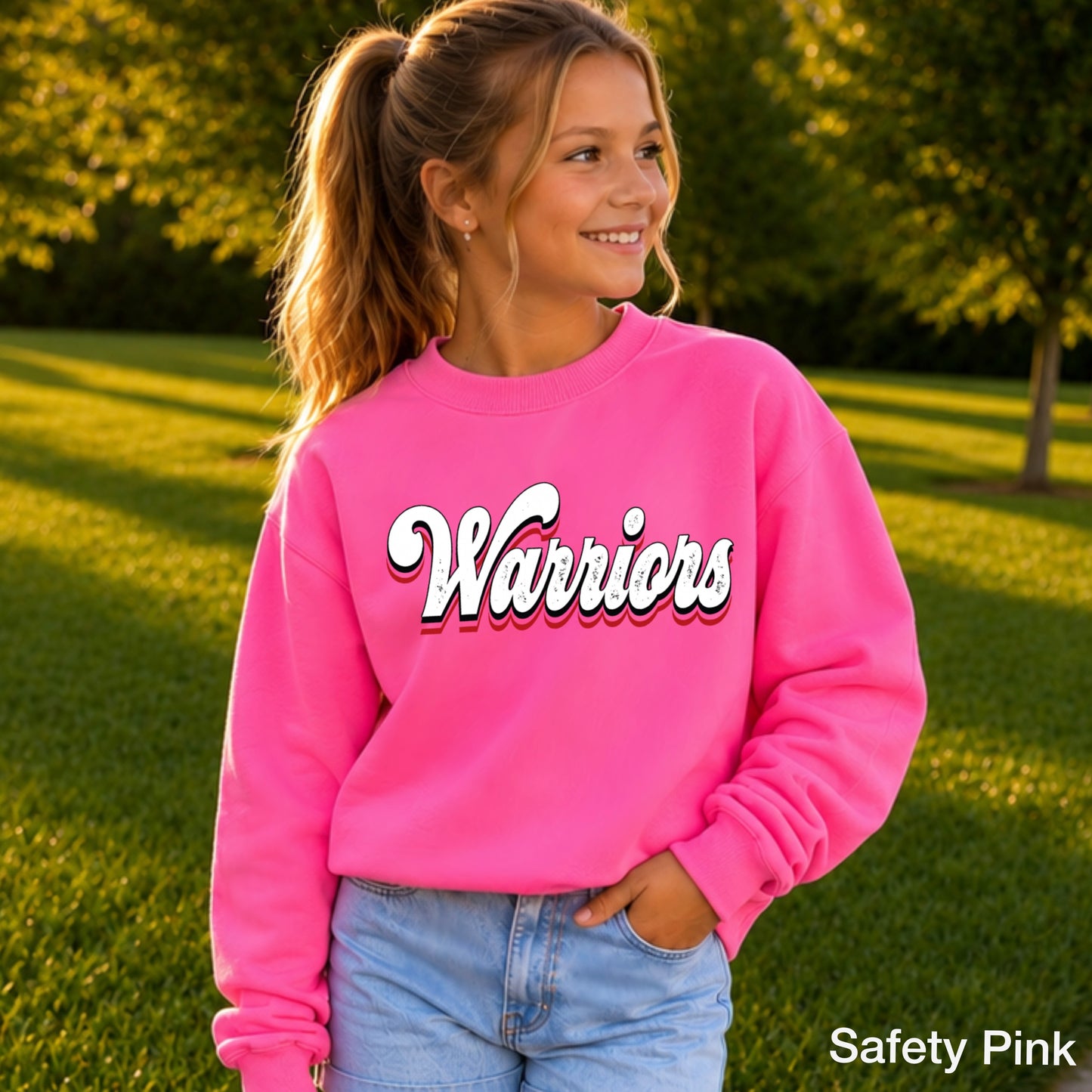Warriors Youth Crewneck Sweatshirt