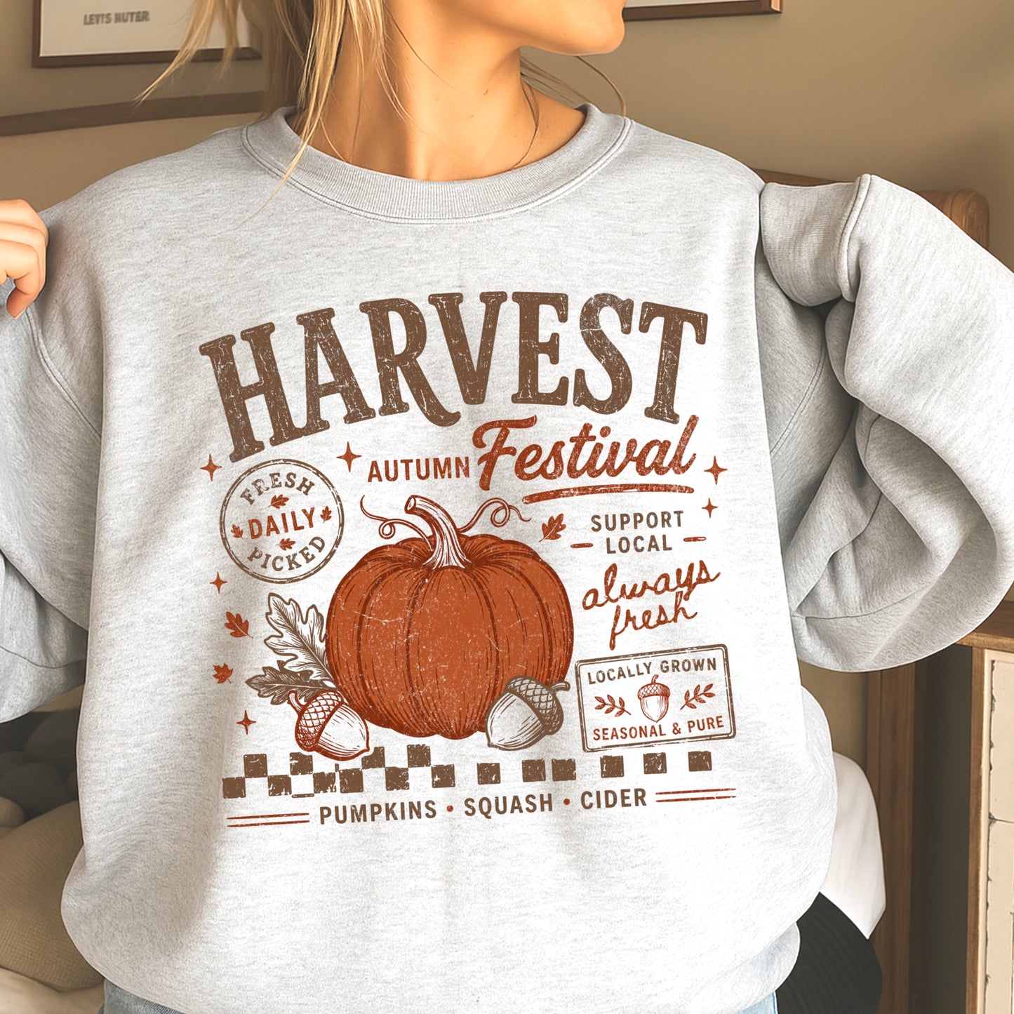 Harvest Festival Fall Crewneck Sweatshirt