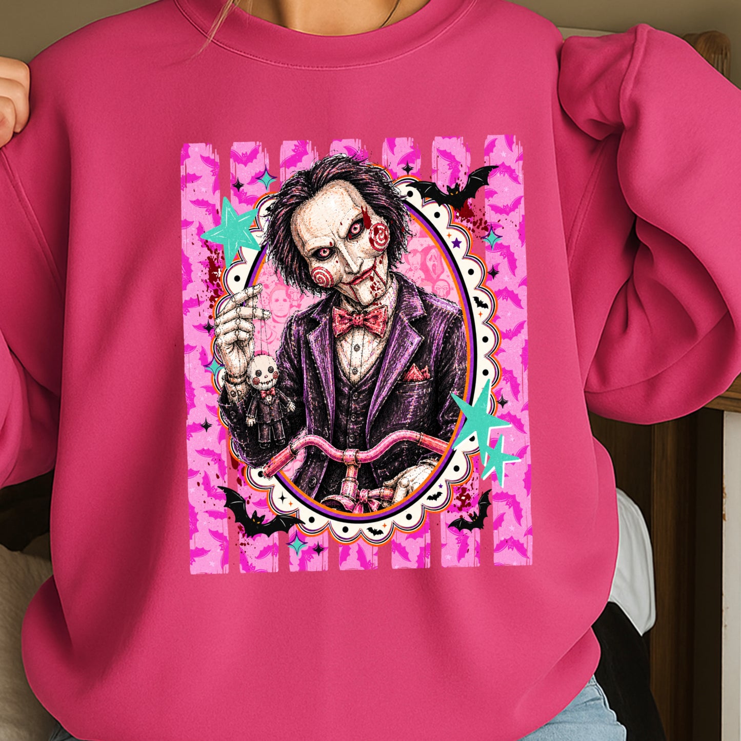 Horror Film Character Crewneck Sweatshirt