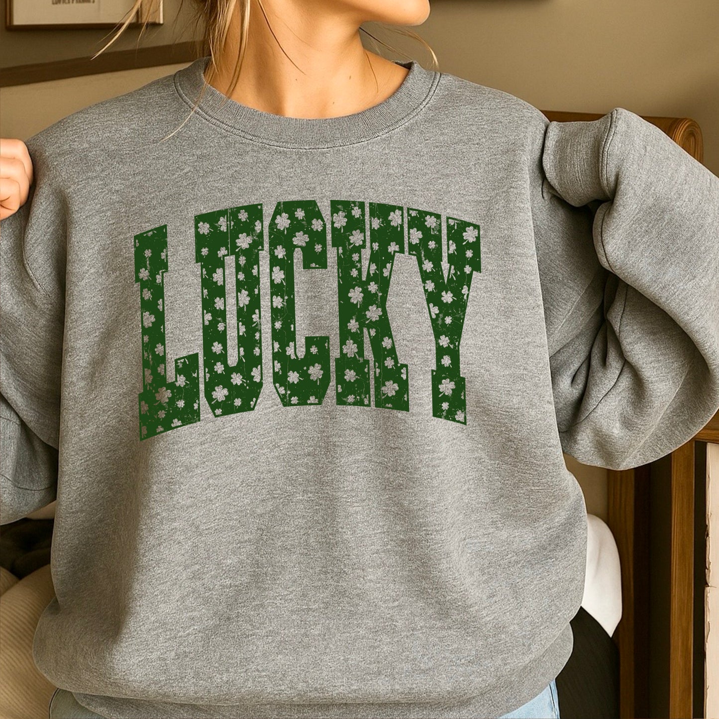 Lucky St. Patrick’s Day Crewneck Sweatshirt