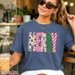Merry Christmas Comfort Color Graphic Tee