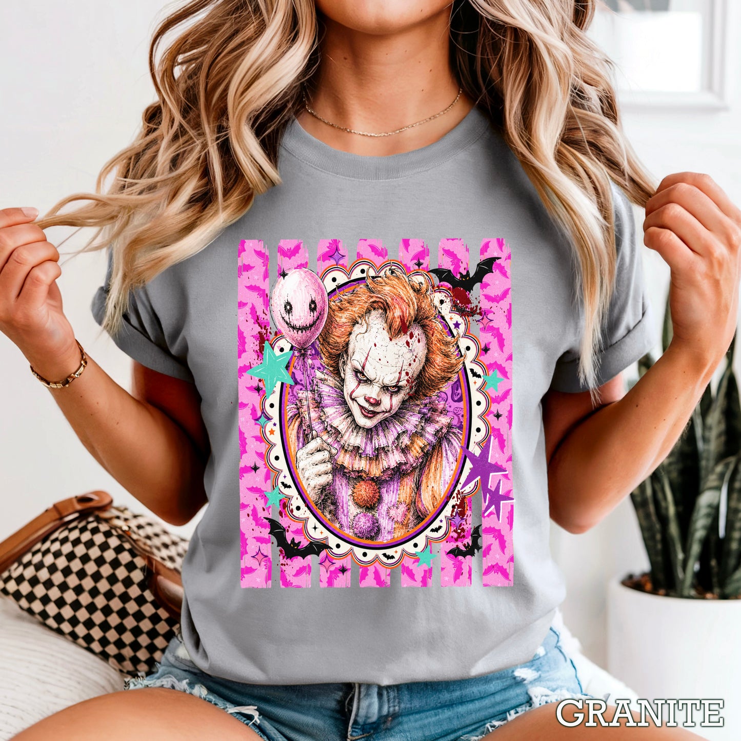Horror Film Character Halloween Comfort Color Graphic Tee