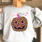 Leopard Pumpkin Halloween Crewneck Sweatshirt