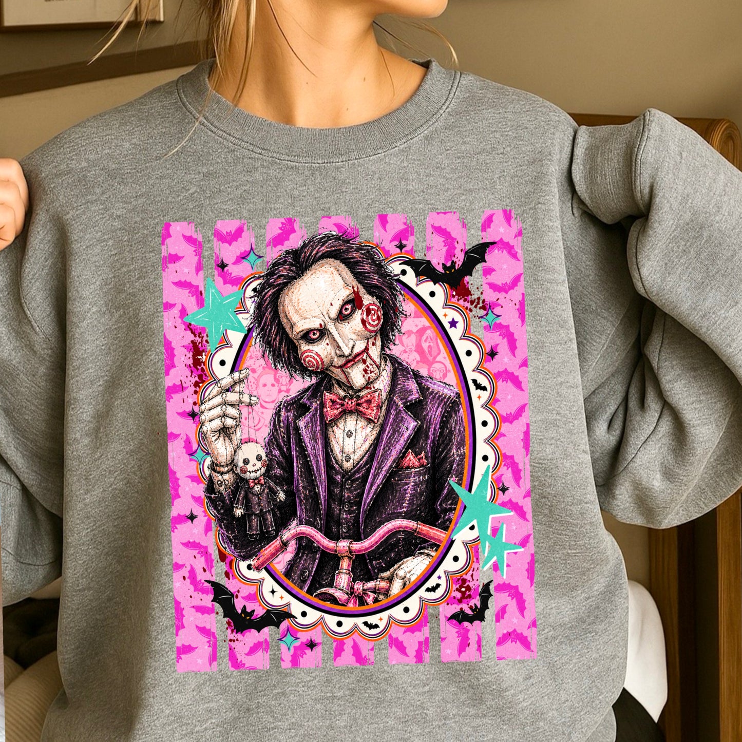 Horror Film Character Crewneck Sweatshirt