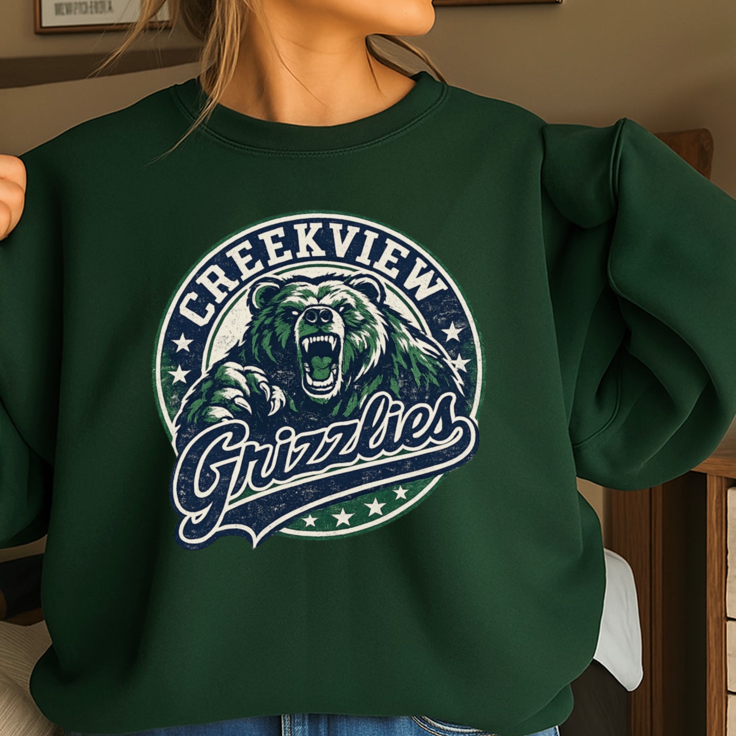 Creekview Grizzlies Crewneck Sweatshirt