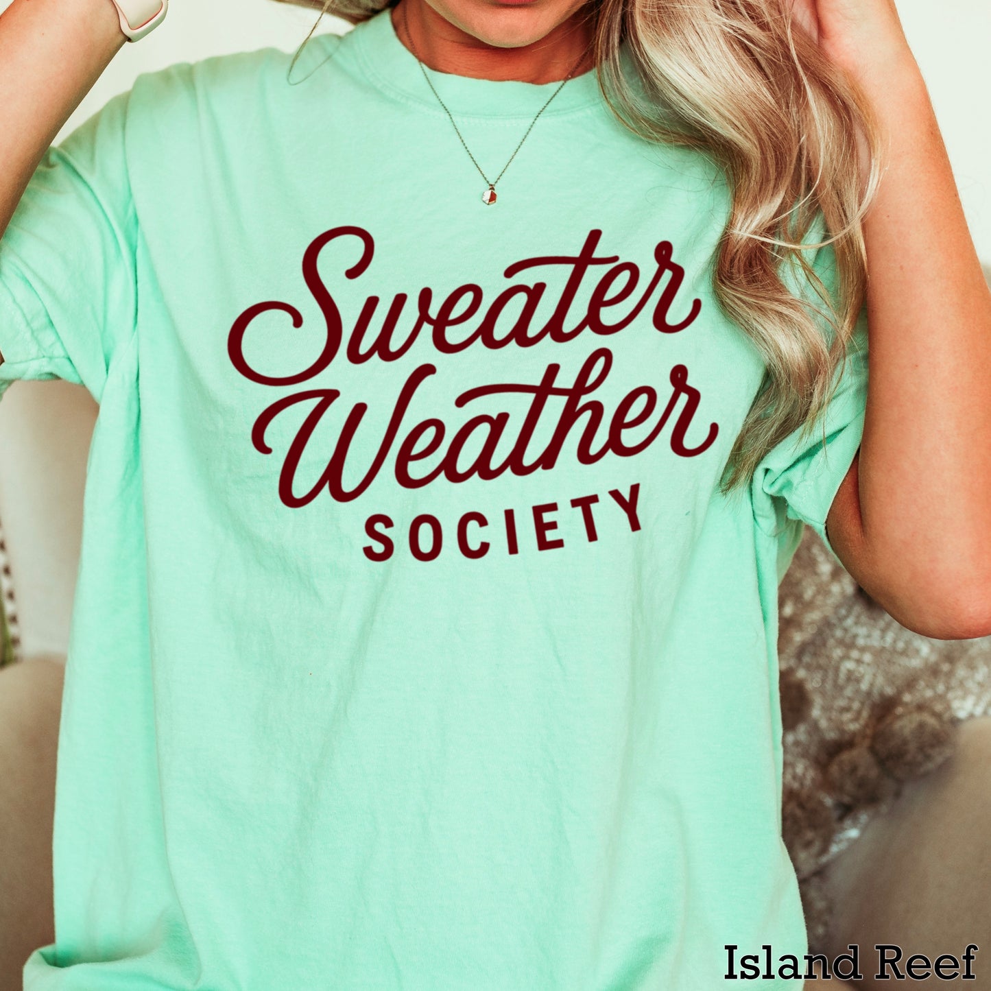 Sweater Weather Society Comfort Color Graphic Tee