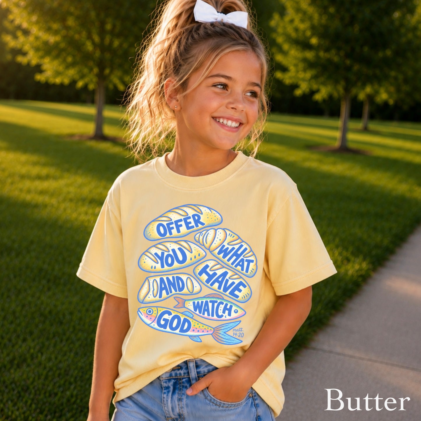 Offer What You Have And Watch God Youth Comfort Color T-Shirt