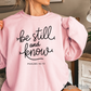 Be Still And Know Graphic Crewneck Sweatshirt