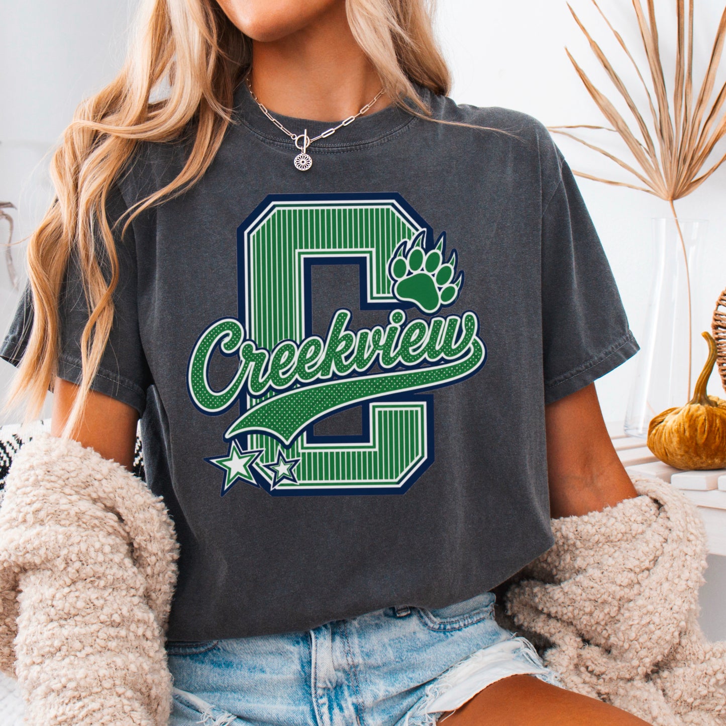 Creekview Grizzlies Comfort Color Graphic Tee