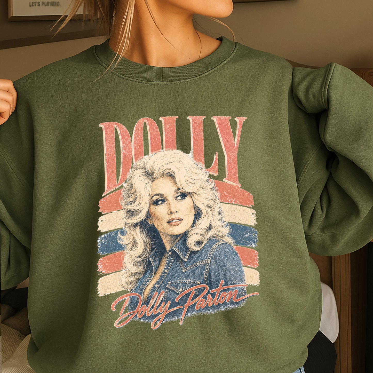 Retro Dolly Crewneck Sweatshirt