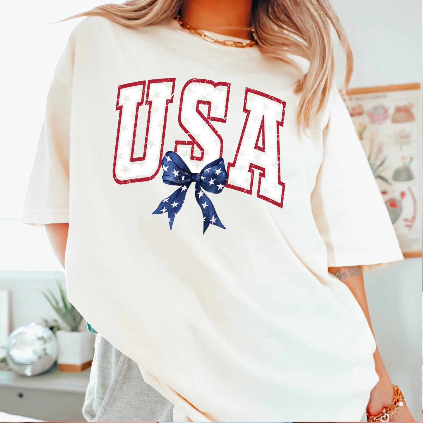 USA Patriotic Comfort Color Graphic Tee