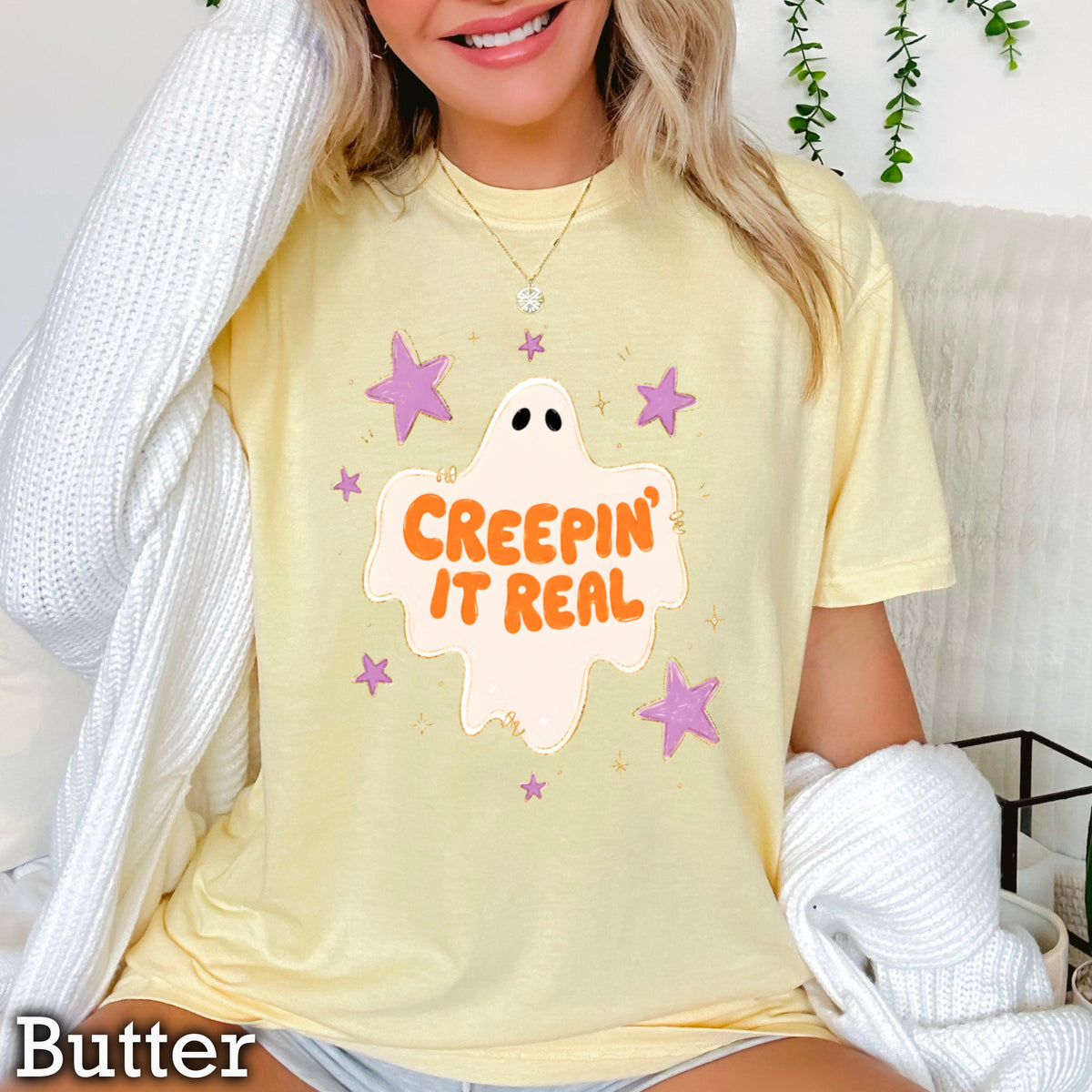 Creepin It Real Comfort Color Graphic Tee