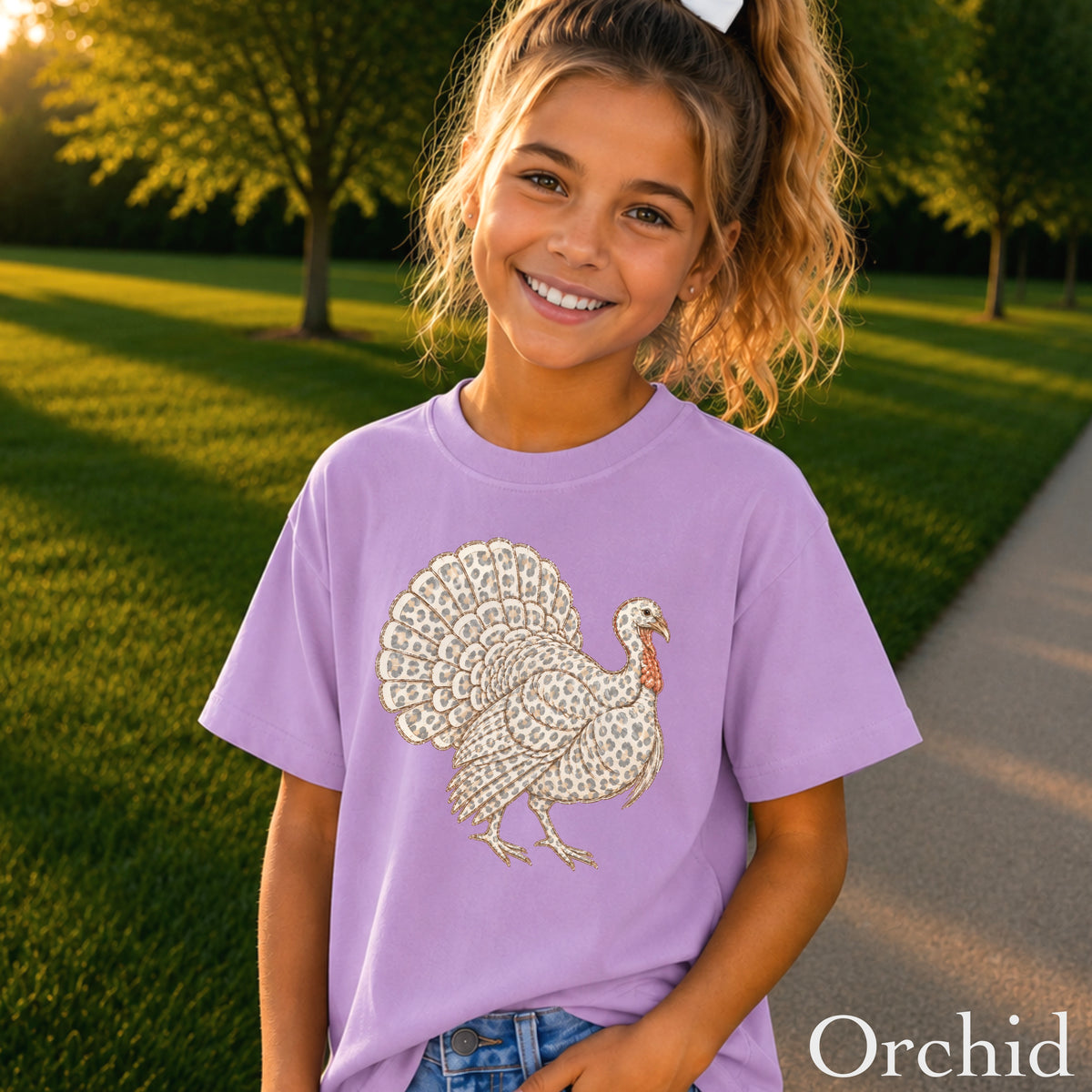 Turkey Thanksgiving Youth Comfort Color T-Shirt