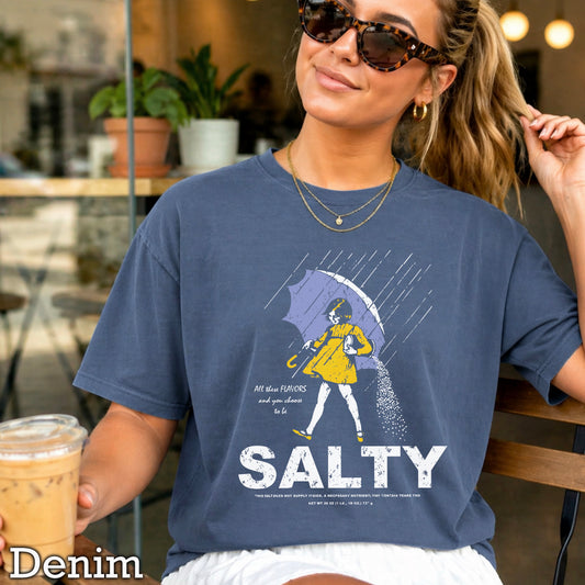 Salty White Lettering DTF Transfer