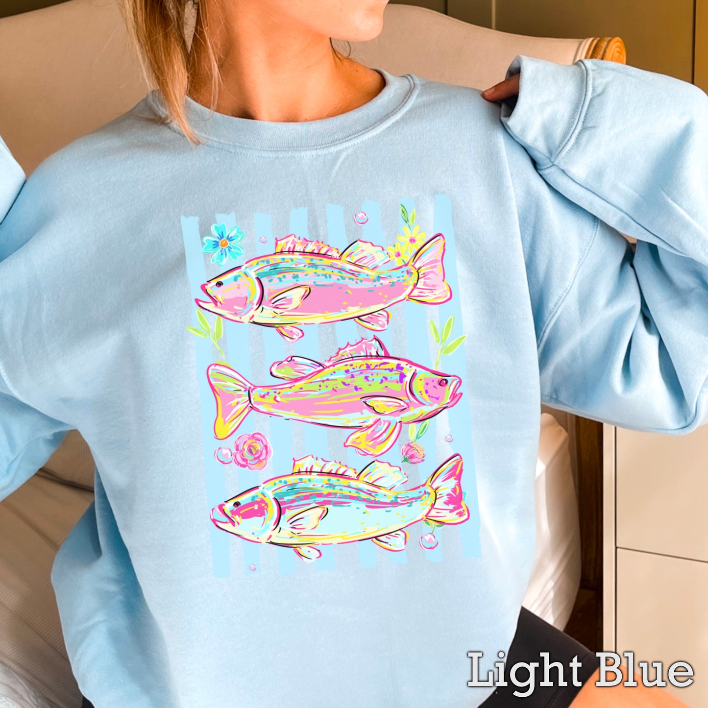 Fish Trio Crewneck Sweatshirt