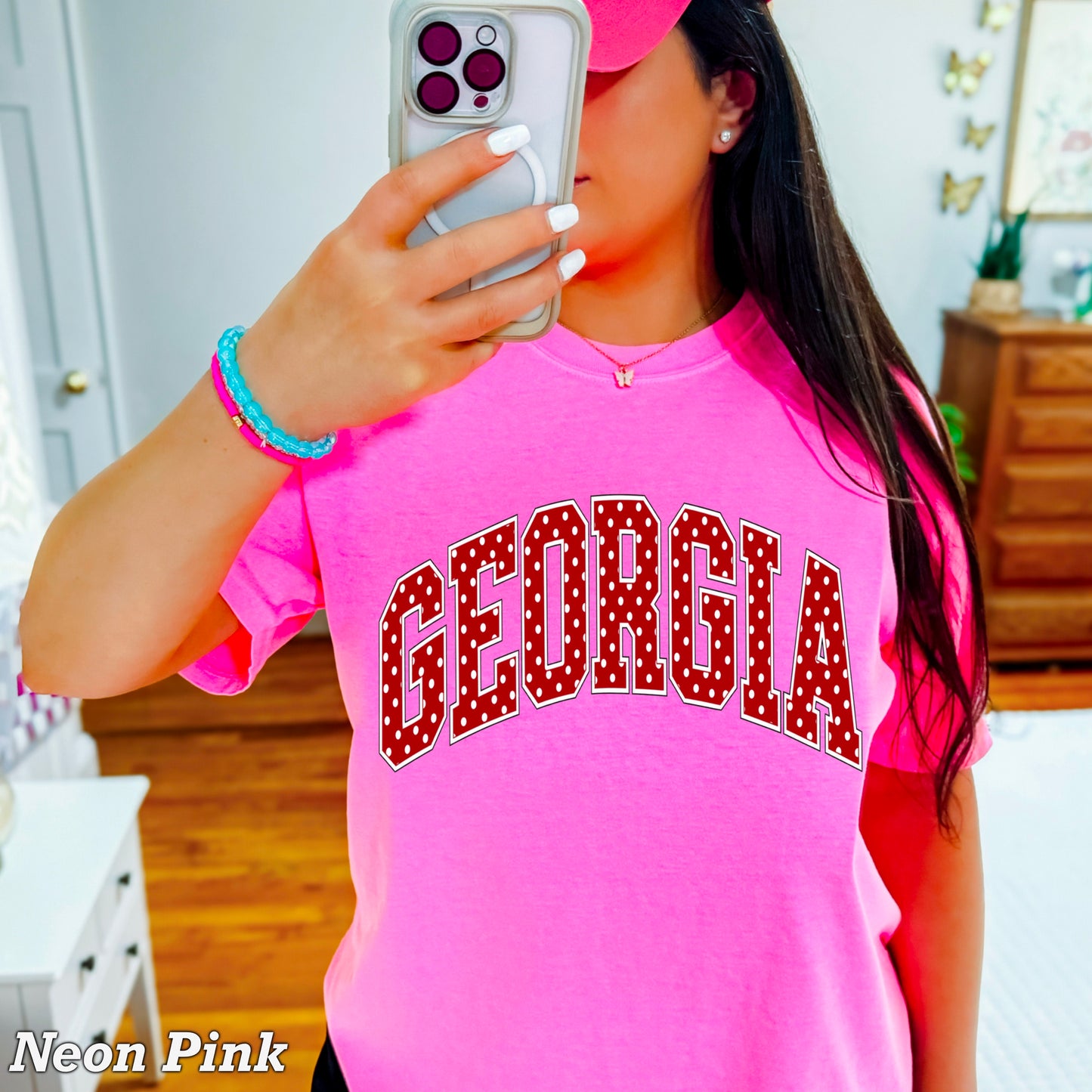 Georgia Polka Dot Comfort Color Graphic Tee