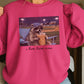 I Live Here Now Raccoon Baseball Crewneck Sweatshirt