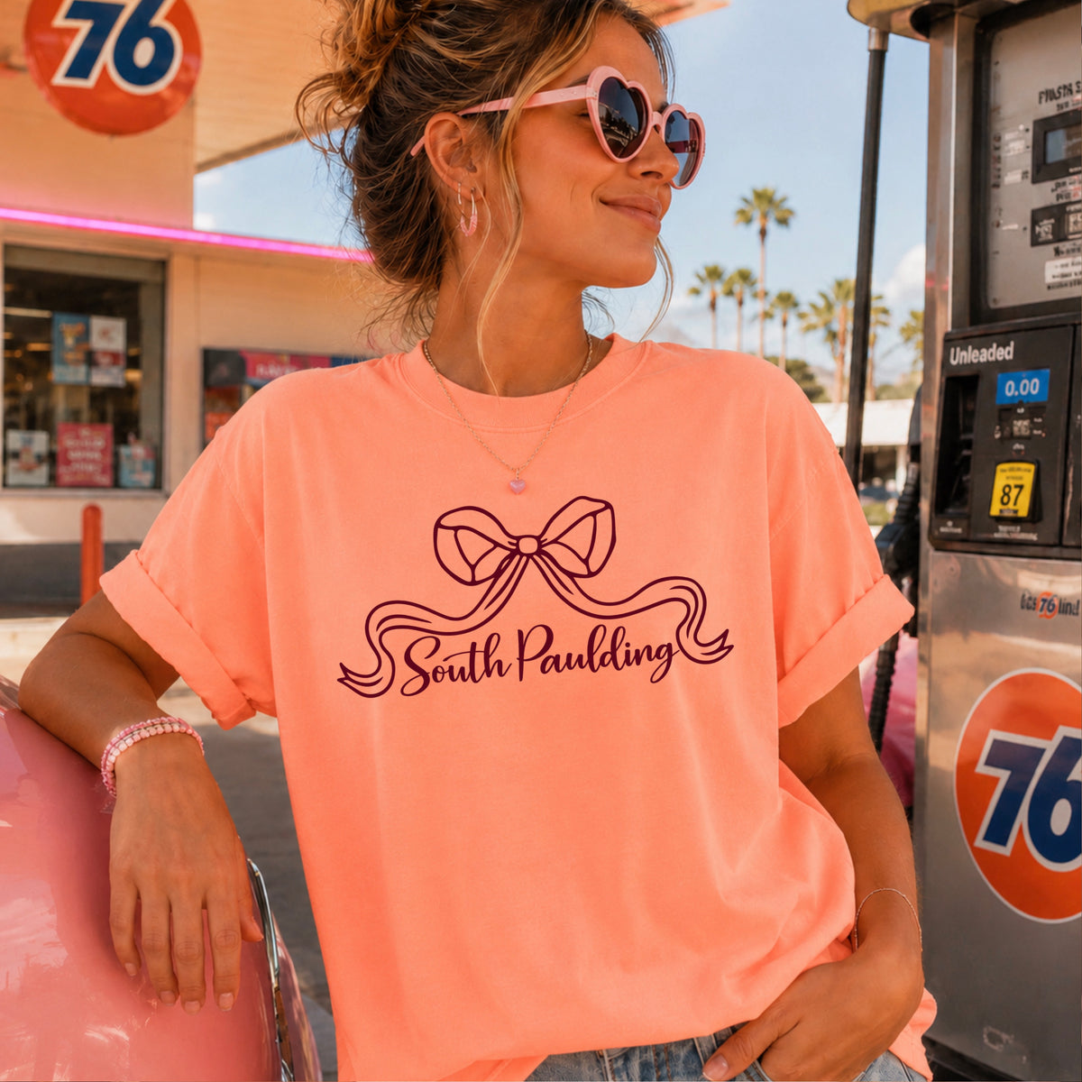 Spartans Coquette Bow Comfort Color Graphic Tee