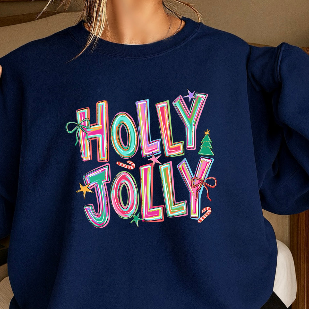 Holly Jolly Christmas Crewneck Sweatshirt