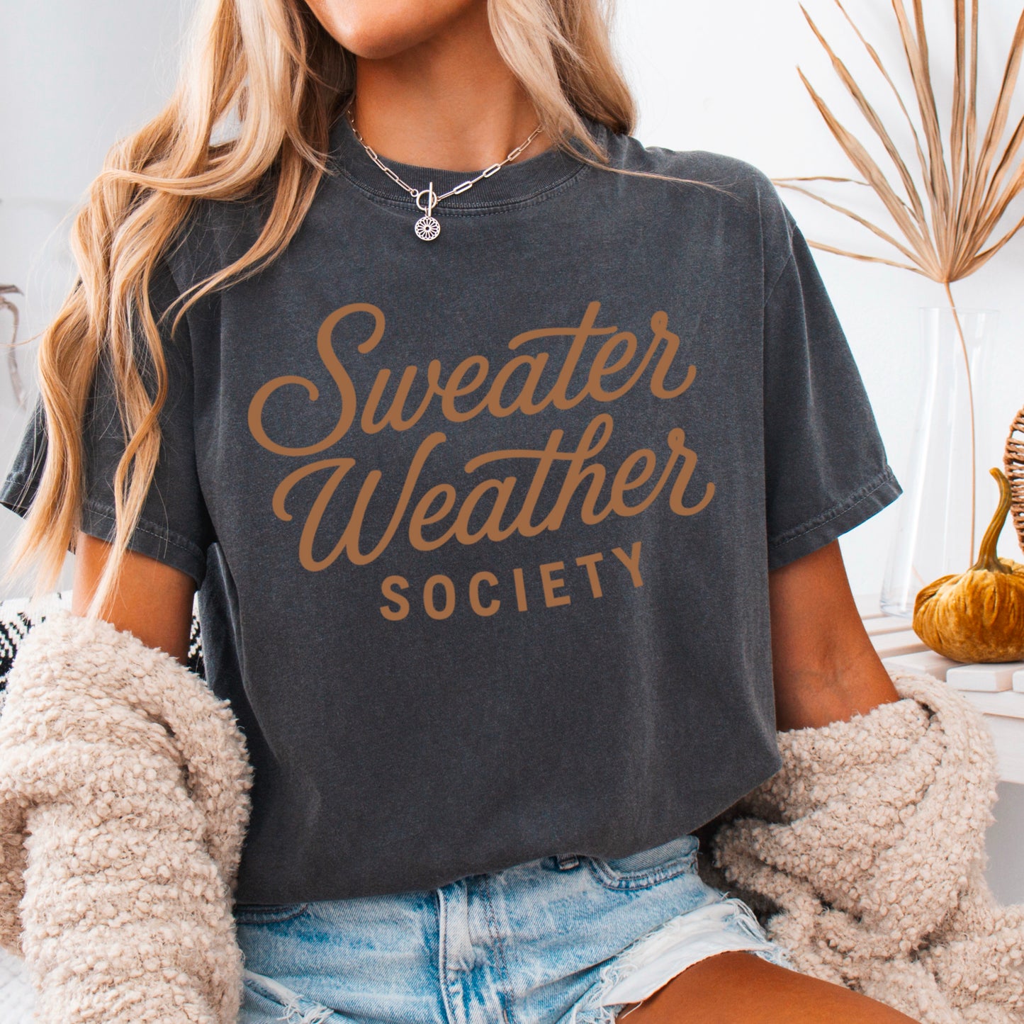 Sweater Weather Society Comfort Color Graphic Tee