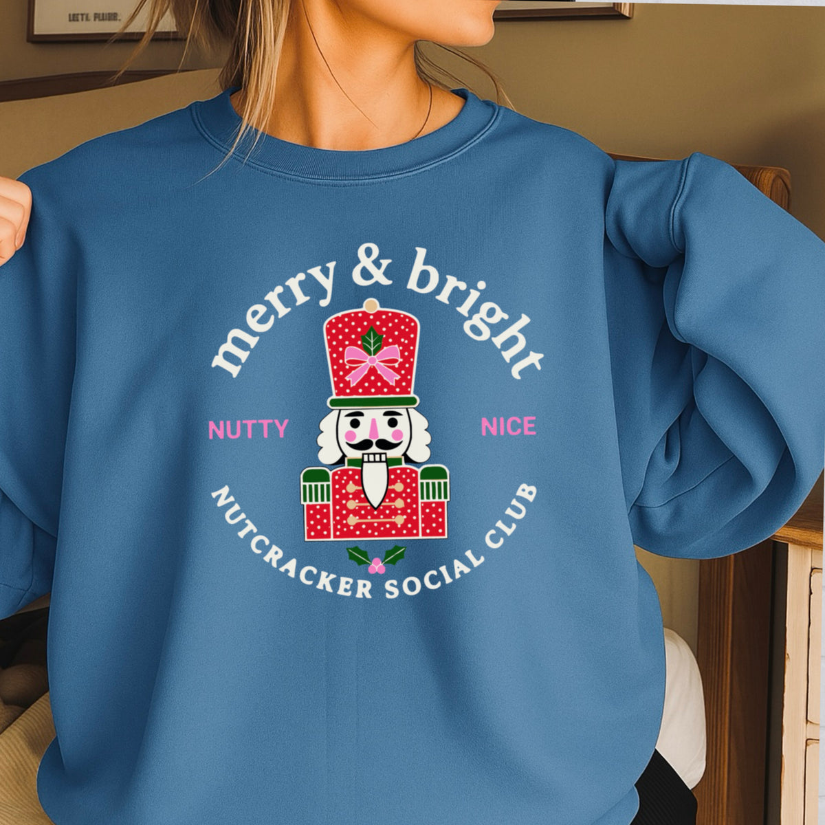 Nutcracker Social Club Christmas Crewneck Sweatshirt