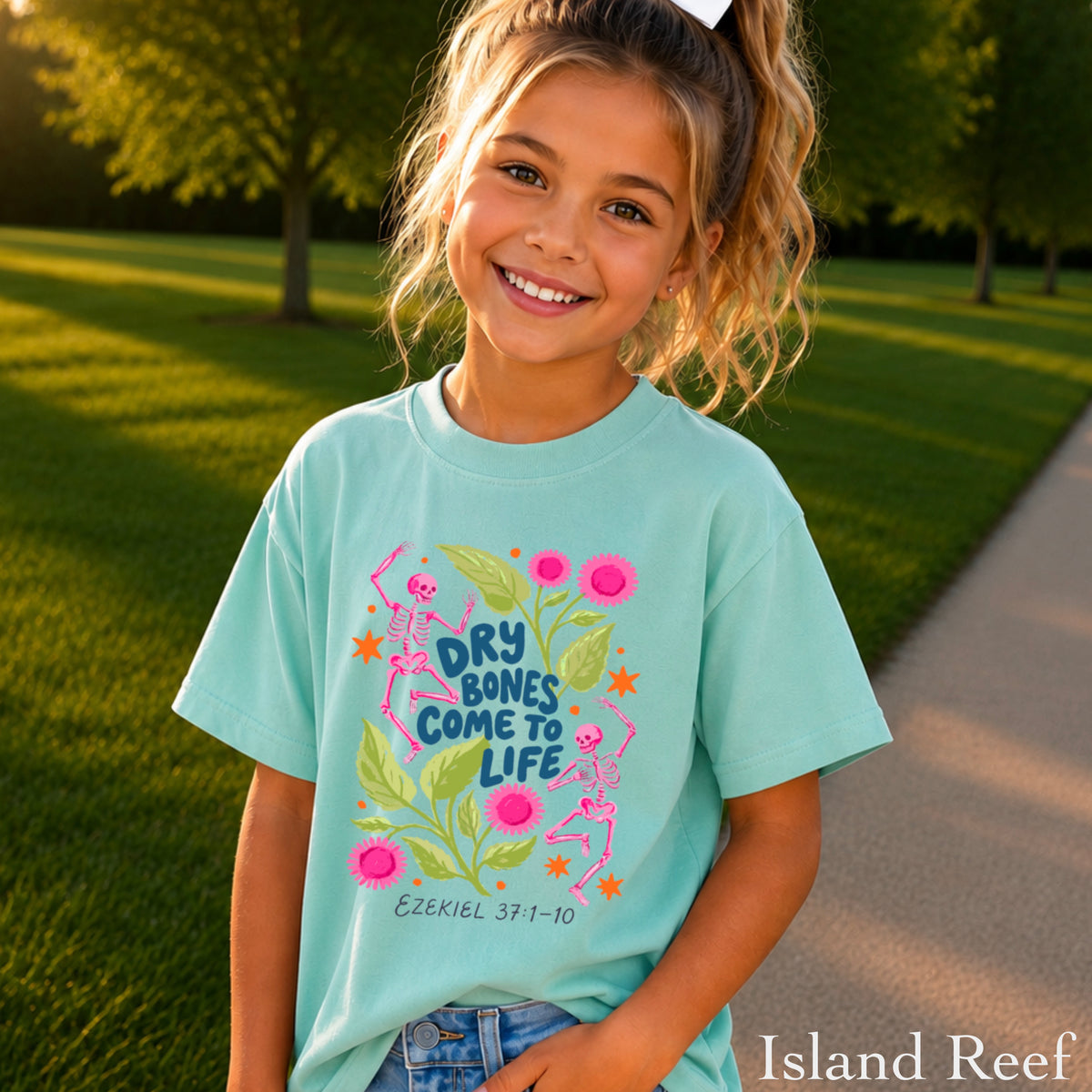 Dry Bones Come To Life Youth Comfort Color Christian T-Shirt