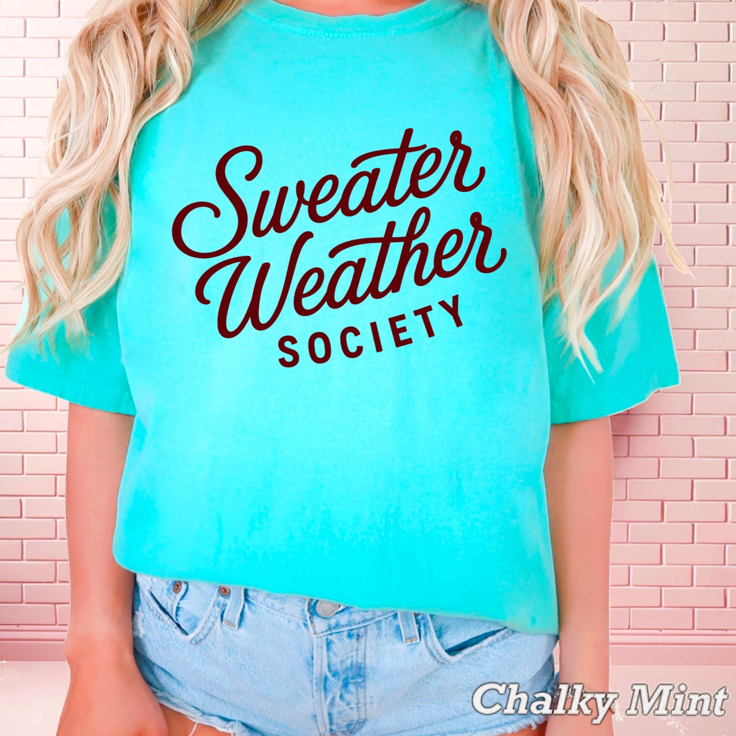 Sweater Weather Society Comfort Color Graphic Tee
