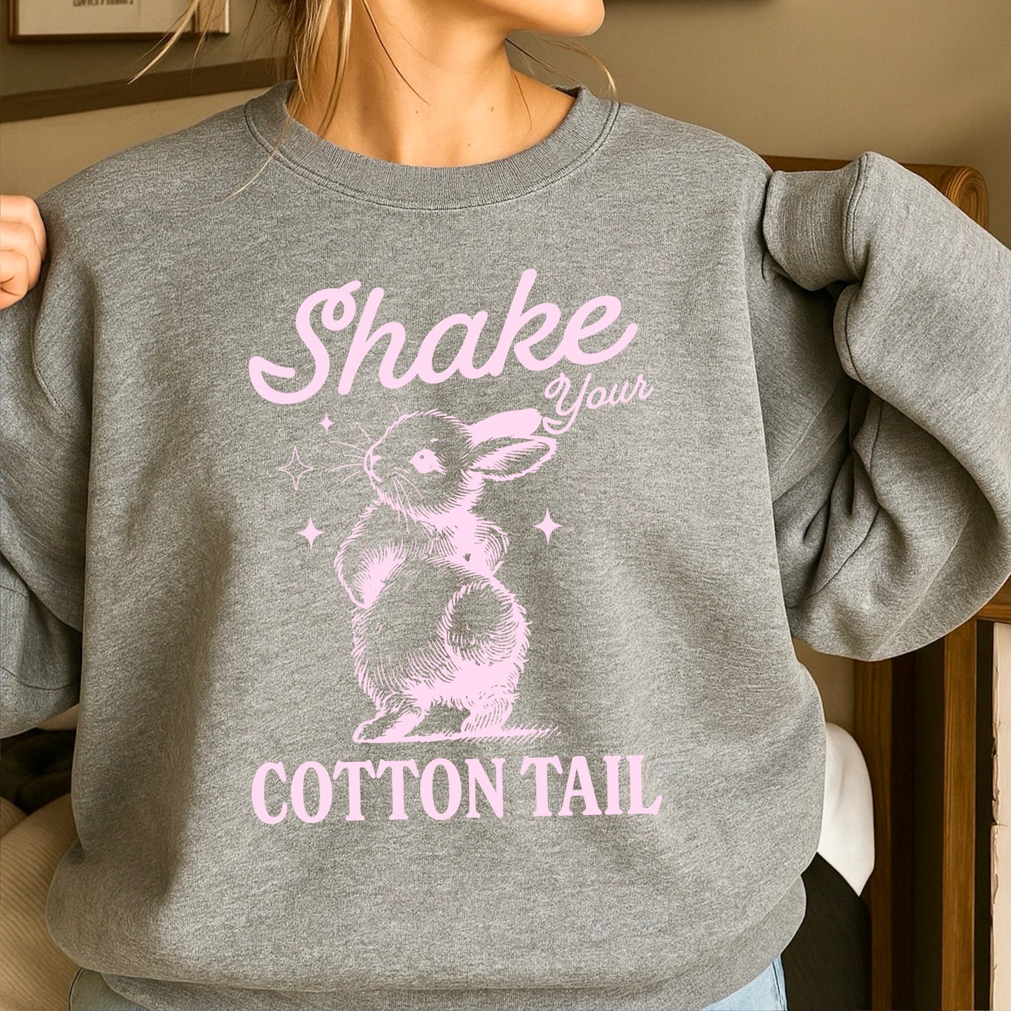 Shake Your Cotton Tail Easter Crewneck Sweatshirt