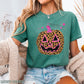 Leopard Pumpkin Halloween Comfort Color Graphic Tee