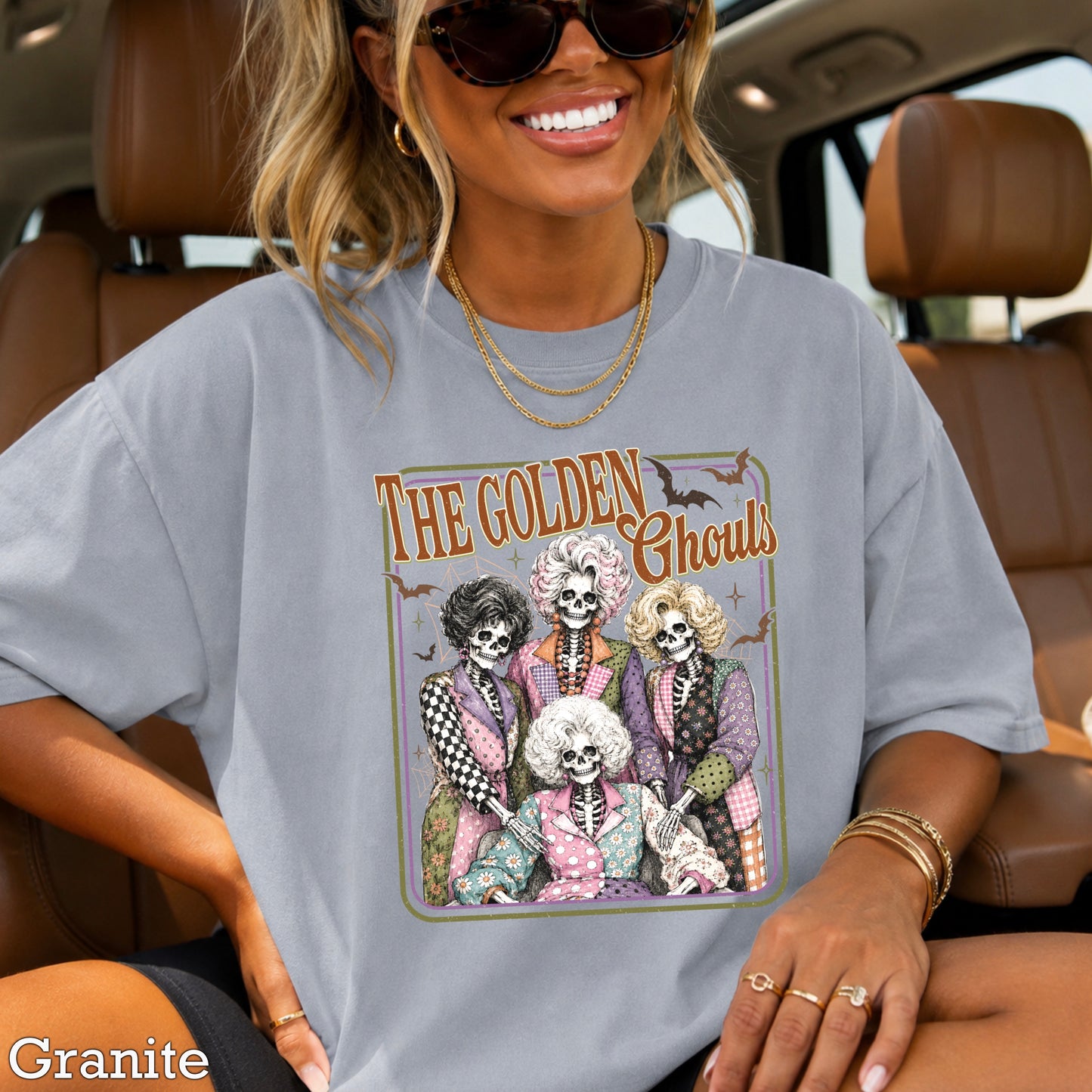 The Golden Ghouls Comfort Color Graphic Tee