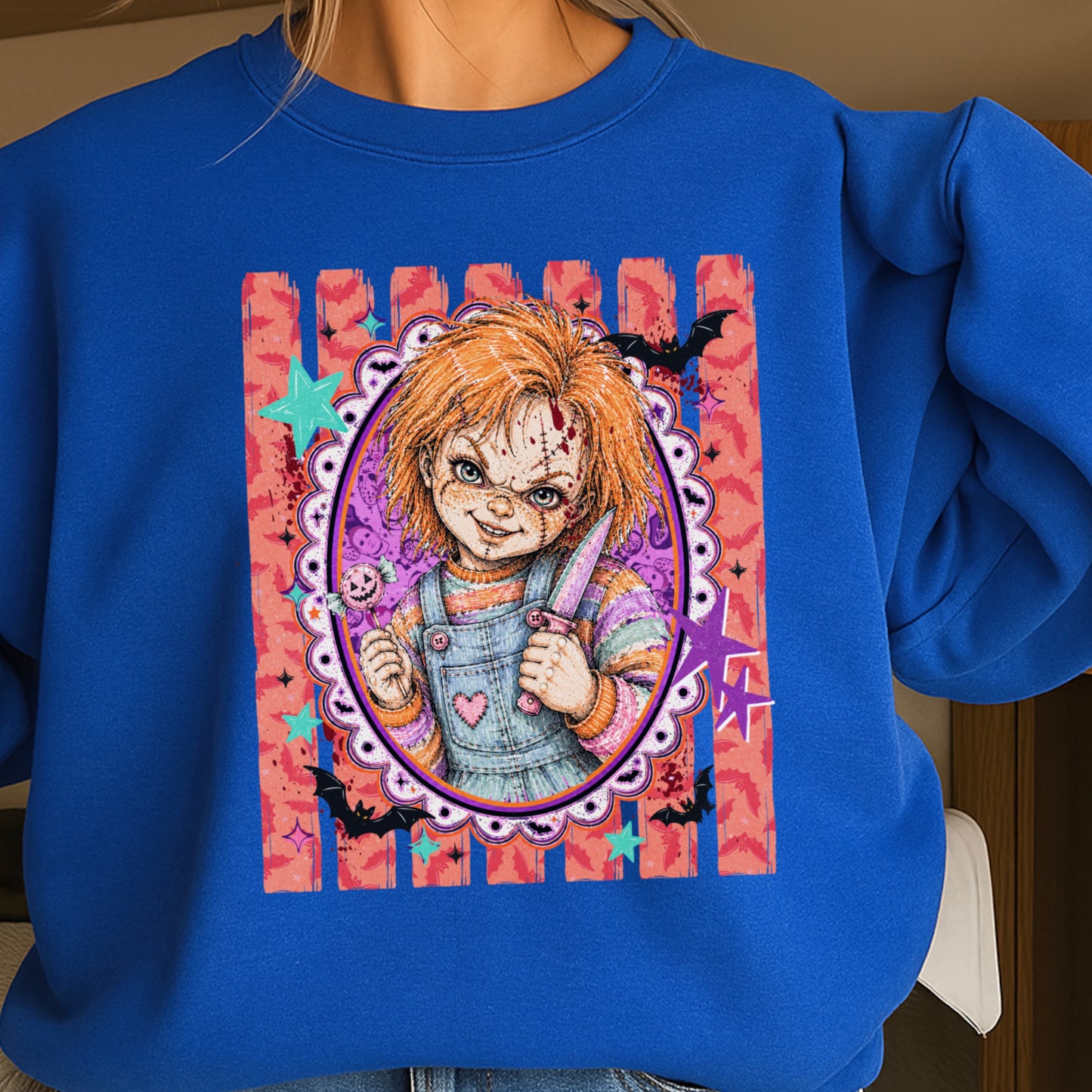 Horror Film Character Crewneck Sweatshirt