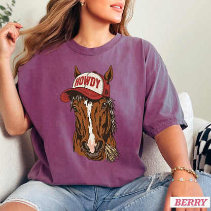 Howdy Horse Comfort Color Graphic Tee