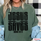 Jesus Saves Comfort Color Graphic Tee